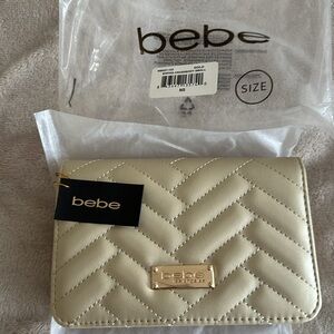 Bebe Sophia Crossbody Bag Small - Gold with Chain Strap - Brand New in Bag/Tag